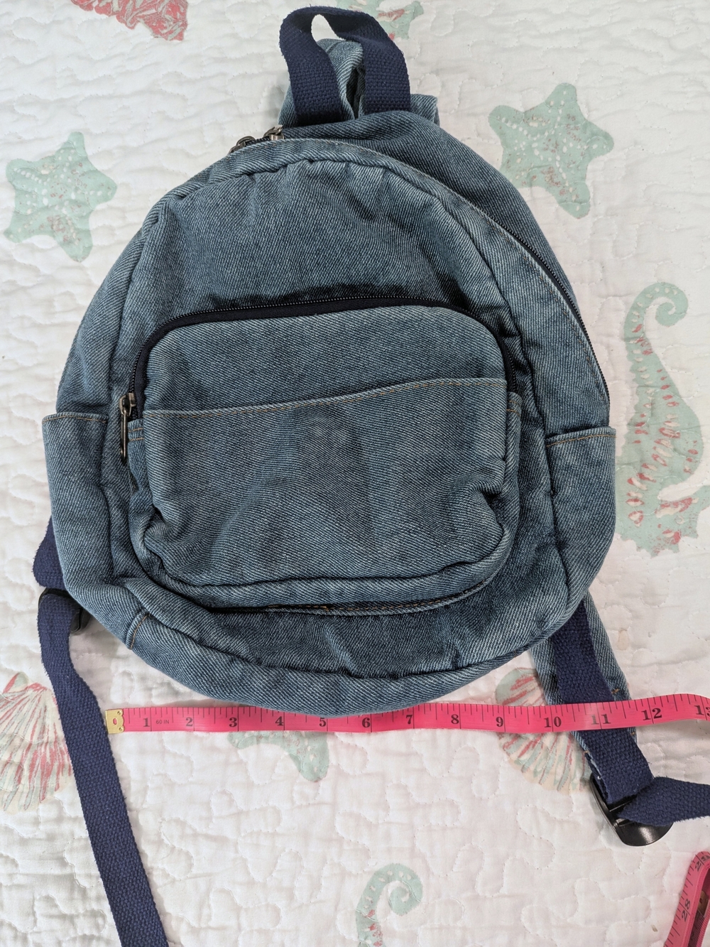 Denim Mini Backpack - Picture 4 of 5